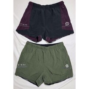 Virus International Athletic Shorts CrossFit Gym Mens Size Medium Lot Of 2